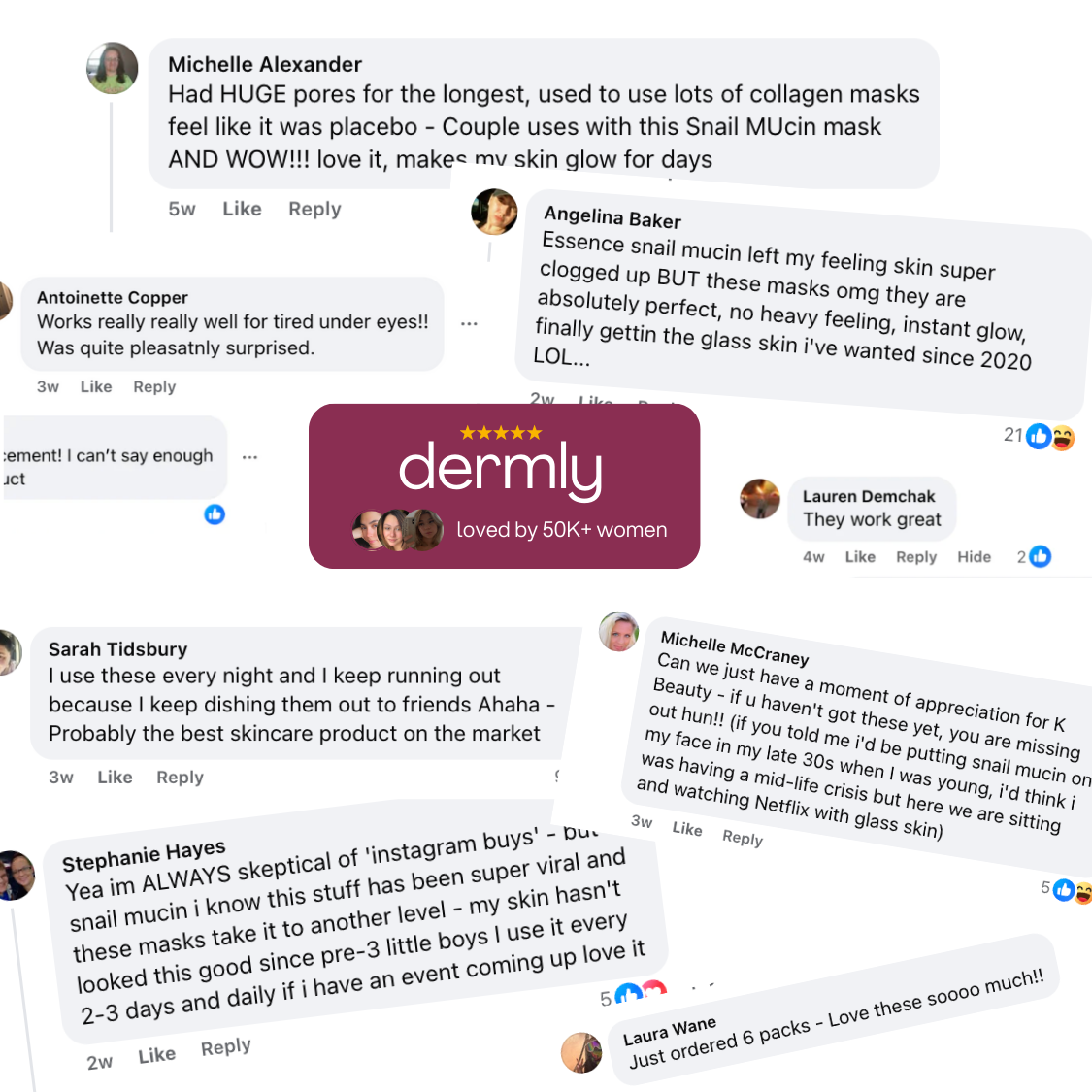 Dermly™ Advanced Snail 96 Mucin Face Mask