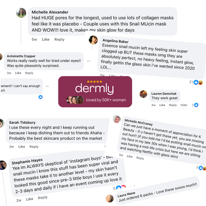 Dermly™ Advanced Snail 96 Mucin Face Mask