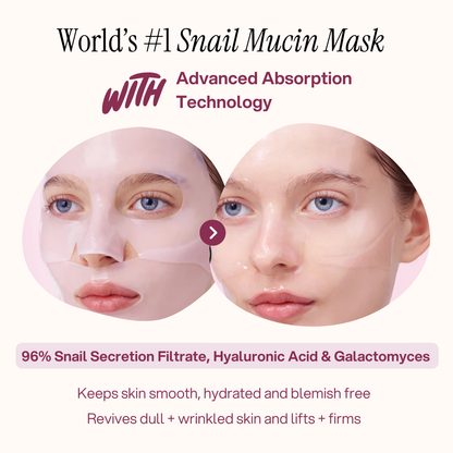 Dermly™ Advanced Snail 96 Mucin Face Mask